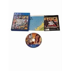 Grand Theft Auto V Premium Online Edition Sony PS4 Game M Rockstar CIB